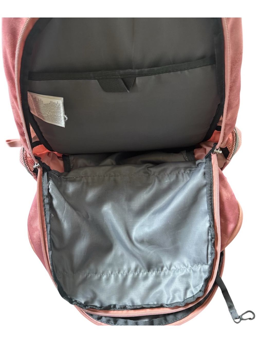 The North Face pink marble tie dye zip jester work school outdoor backpack 27L - Picture 8 of 9